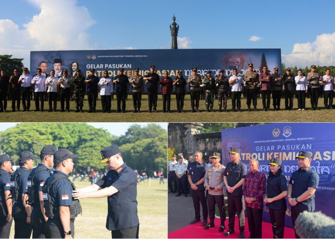 Imigrasi Kukuhkan Satgas Patroli Dharma Dewata, Perkuat Pengawasan WNA di Bali. -BALITOPIK.COM