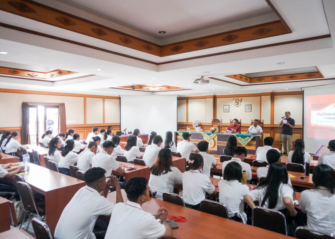 Peserta pelatihan wirausaha muda Badung 2026 di Gedung Kwarcab