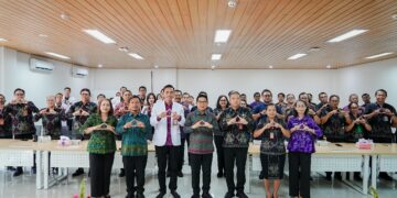 Bupati Badung I Wayan Adi Arnawa bersama jajaran DPRD dan OPD meninjau kesiapan layanan RSUD Giri Asih di Desa Blahkiuh, Abiansemal, Selasa (5/5/2026).