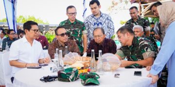 KIRI: Bupati Badung, Wali Kota Denpasar, Gubernur Bali, dan Kepala Staf TNI Angkatan Darat (KSAD) Jenderal TNI Maruli Simanjuntak. -IST