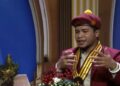 Foto: Alexandro Rolando Ketua PMKRI Cabang Denpasar Periodesasi 2021-2022. (Tanggapan Layar TVRI Bali).