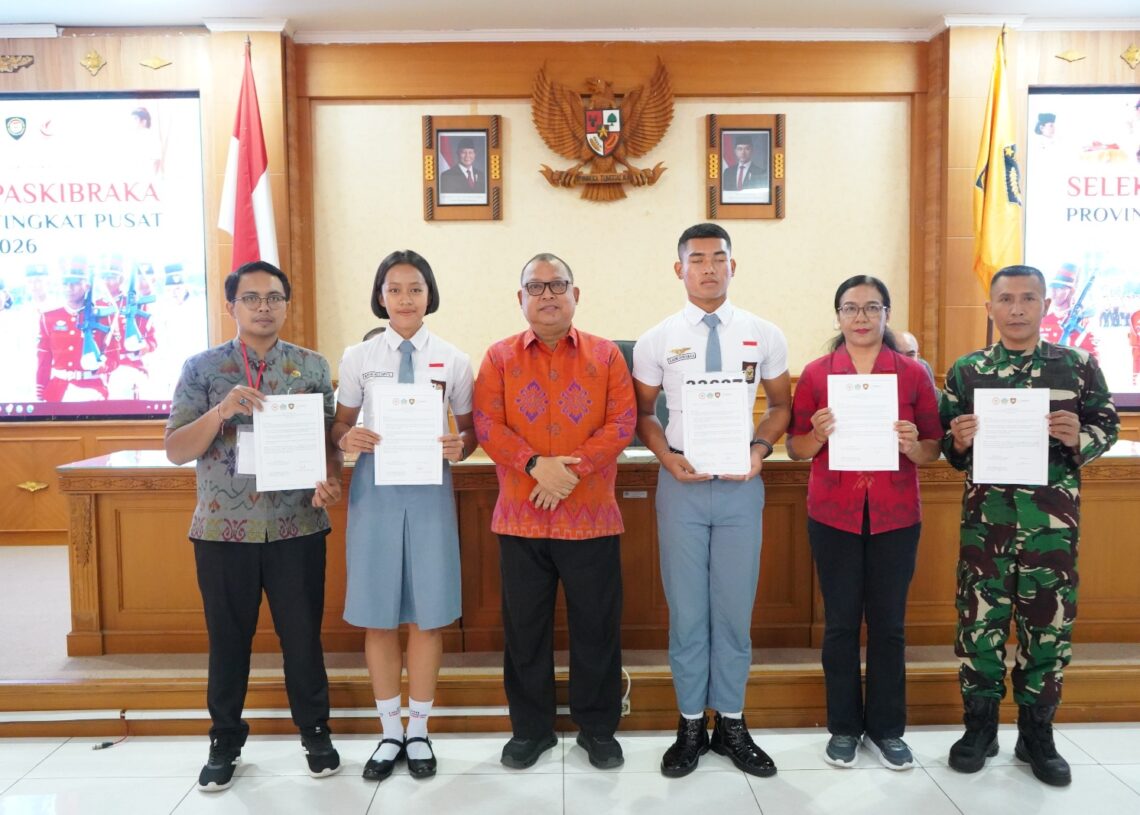 Simbolisasi tahapan seleksi calon Paskibraka Indonesia. -BALITOPIK.COM