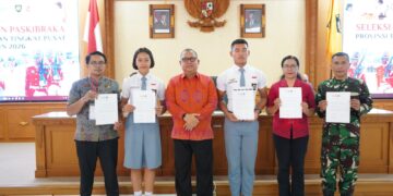 Simbolisasi tahapan seleksi calon Paskibraka Indonesia. -BALITOPIK.COM
