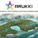 Kolase: Logo ARUKKI dan foto udara Kawasan Kura-Kura Bali. -IST/BALITOPIK.COM