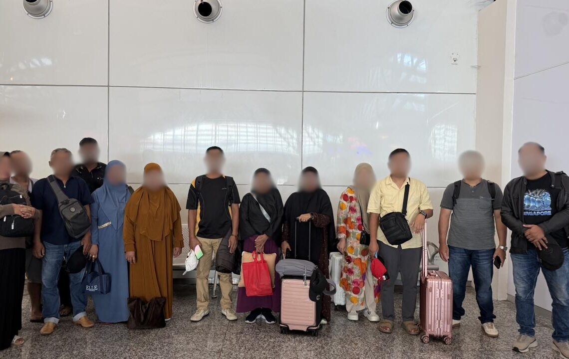 Potret 13 warga negara Indonesia (WNI) yang diduga akan mengikuti ibadah haji secara non prosedural. IST