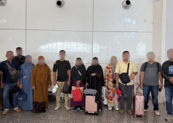 Potret 13 warga negara Indonesia (WNI) yang diduga akan mengikuti ibadah haji secara non prosedural. IST