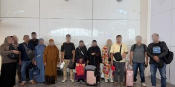 Potret 13 warga negara Indonesia (WNI) yang diduga akan mengikuti ibadah haji secara non prosedural. IST