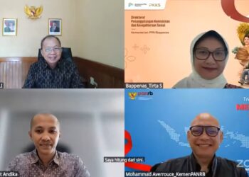 Gubernur Bali Wayan Koster saat zoom. -IST