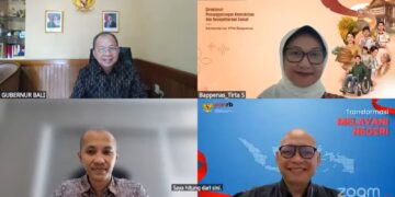 Gubernur Bali Wayan Koster saat zoom. -IST