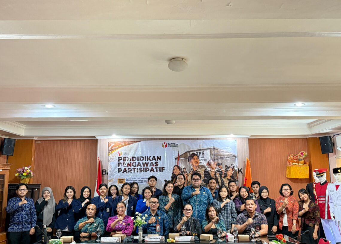 Potret Pendidikan Pengawas Partisipatif (P2P) yang digelar di Kantor Badan Kesatuan Bangsa dan Politik (Kesbangpol) Kota Denpasar, Selasa (26/5/2026). -IST