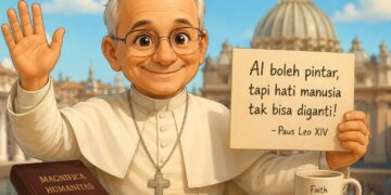 Kartun Paus Paus Leo XIV. -BALITOPIK.COM
