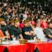 Bupati Badung dan Gubernur Bali menyaksikan Gong Kebyar Wanita saat tampil di PKB. -IST