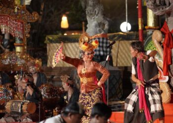 Duta Kabupaten Badung dalam Utsawa (Parade) Joged Bumbung Tradisi pada ajang Pesta Kesenian Bali (PKB) XLVIII Tahun 2026. -IST