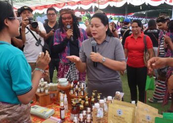 Sekretaris I Tim Penggerak PKK Provinsi Bali, Ny. Seniasih Giri Prasta. -BALITOPIK.COM
