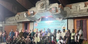 Suasana perayaan Hari Ulang Tahun (HUT) ke-23 Perkumpulan Keluarga Klon Bring Bali. -BALITOPIK.COM