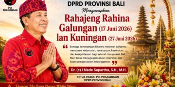 Fraksi PDI Perjuangan DPRD Provinsi Bali mengucapakan Hari Raya Galungan dan Kuningan. -BALITOPIK.COM