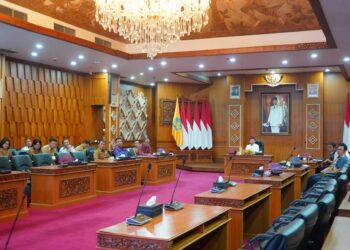 Gubernur Bali Wayan Koster saat memimpin rapat koordinasi. -BALITOPIK.COM