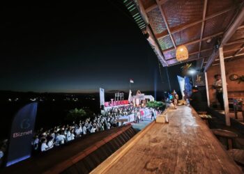 Pelepasan peserta Bali Tourism Run 2026 di Jatiluwih. -BALITOPIK.COM