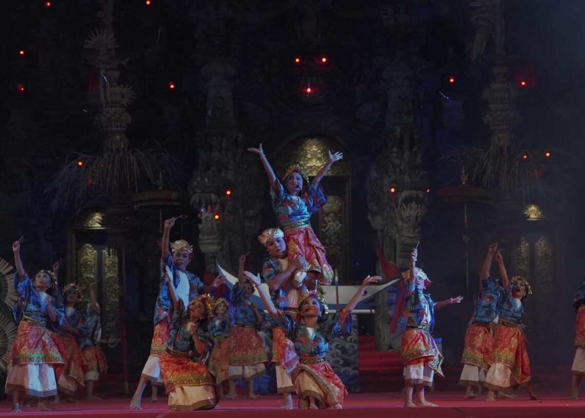 Penampilan Duta Kabupaten Badung pada Parade Gong Kebyar Anak-anak Pesta Kesenian Bali (PKB) ke-48 Tahun 2026. -IST