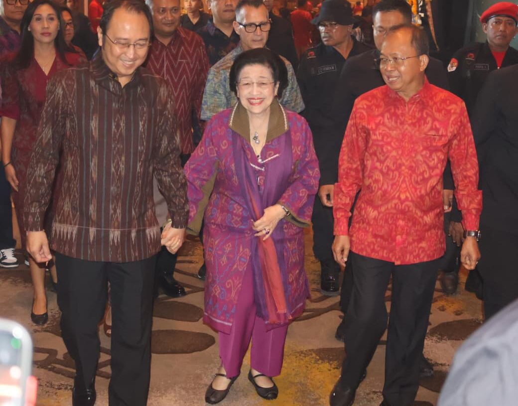 Presiden ke-5 Republik Indonesia sekaligus Ketua Umum PDI Perjuangan, Prof. Dr. (H.C.) Megawati Soekarnoputri, menghadiri penutupan Bulan Bung Karno Tahun 2026 yang digelar DPD PDI Perjuangan Provinsi Bali. -IST