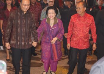 Presiden ke-5 Republik Indonesia sekaligus Ketua Umum PDI Perjuangan, Prof. Dr. (H.C.) Megawati Soekarnoputri, menghadiri penutupan Bulan Bung Karno Tahun 2026 yang digelar DPD PDI Perjuangan Provinsi Bali. -IST