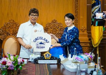 Bupati Badung I Wayan Adi Arnawa menerima kunjungan delegasi Shonan-Bali Friendship Association. -IST