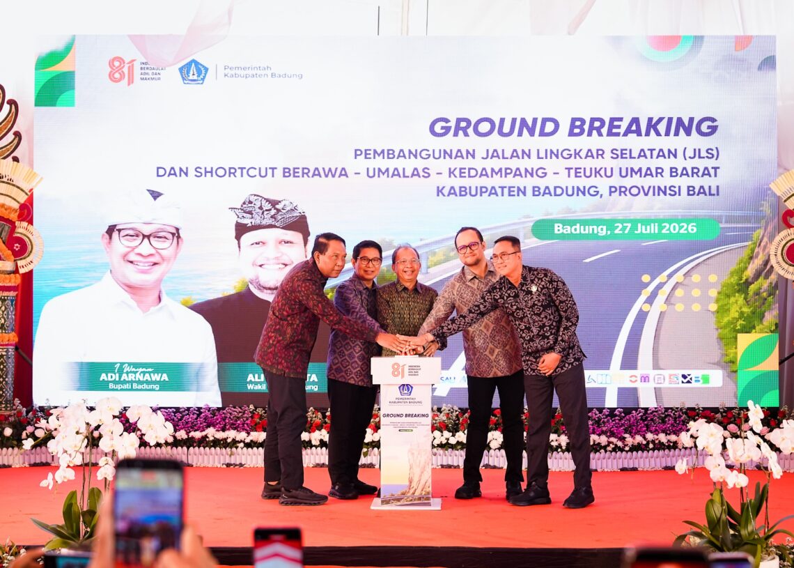 Ground breaking jalan lingkar selatan di Kabupaten Badung. -IST