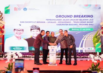 Ground breaking jalan lingkar selatan di Kabupaten Badung. -IST