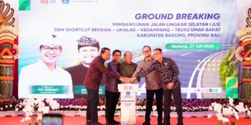 Ground breaking jalan lingkar selatan di Kabupaten Badung. -IST