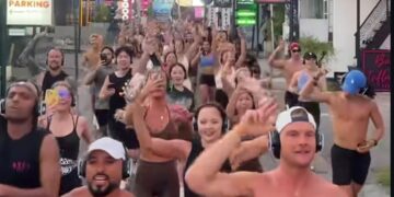 Event lari Bali Silent Disco yang diselenggarakan oleh Entourage Bali di Bali (23/7/2026)(DOKUMEN INSTAGRAM ENTOURAGE BALI)