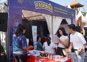 Suasana Bazaar Pelayanan Publik 2026 yang digelar di Pasar Seni Kuta. -IST