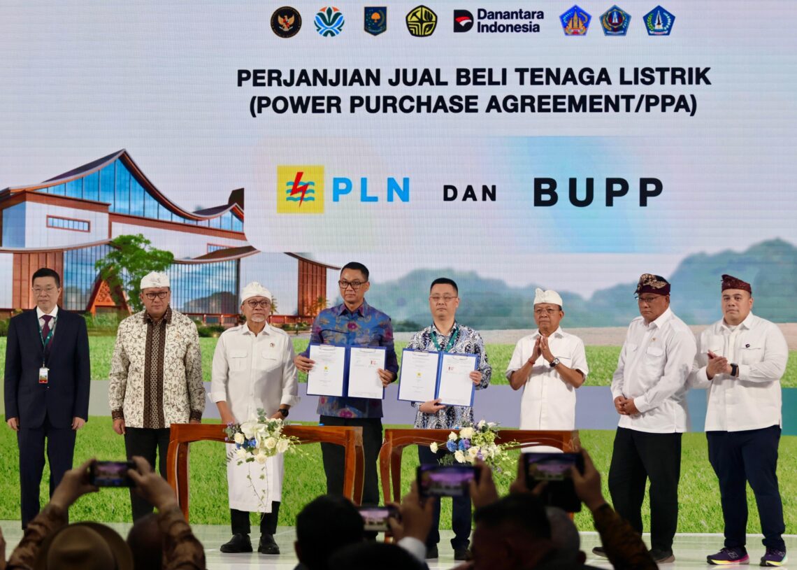 Potret peresmian proyek sekaligus penandatanganan kerja sama pihak-pihak terkait. -BALITOPIK.COM