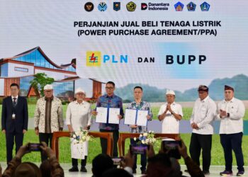 Potret peresmian proyek sekaligus penandatanganan kerja sama pihak-pihak terkait. -BALITOPIK.COM