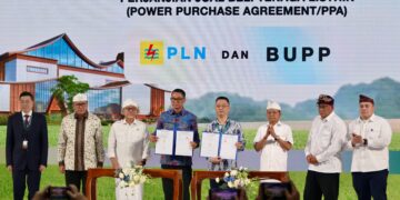 Potret peresmian proyek sekaligus penandatanganan kerja sama pihak-pihak terkait. -BALITOPIK.COM
