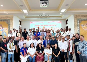 Rapat Tertinggi Anggota (RTA) IKB Flobamora NTT di Bali Tahun 2026 yang digelar di Aula Keuskupan Denpasar, Minggu (12/7). -IST