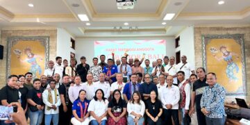 Rapat Tertinggi Anggota (RTA) IKB Flobamora NTT di Bali Tahun 2026 yang digelar di Aula Keuskupan Denpasar, Minggu (12/7). -IST