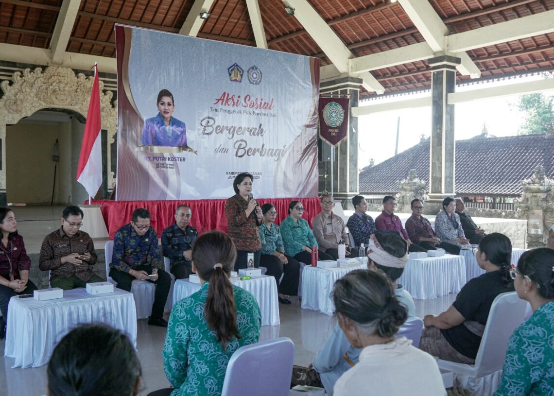 Tim Penggerak (TP) PKK Provinsi Bali kembali menggelar aksi sosial Bergerak dan Berbagi. -IST