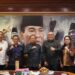 Wayan Koster saat menerima Direktur Jenderal Tata Ruang Kementerian Agraria dan Tata Ruang/Badan Pertanahan Nasional (ATR/BPN), Suyus Windayana, di Kantor Gubernur Bali, Renon, Denpasar, Senin (20/7/2026).