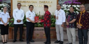 Bupati Badung saat menerima kunjungan Bupati Wakatobi. -IST