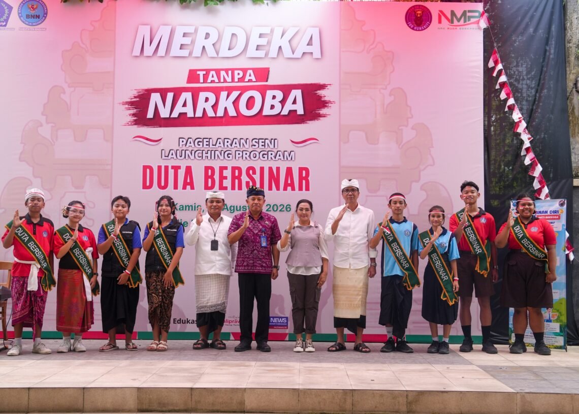 Kegiatan Duta Bersinar (Bersih Narkoba) Kecamatan Kuta Utara yang dikukuhkan dalam kegiatan “Merdeka Tanpa Narkoba” di Mie Kober Dalung, Kuta Utara, Kamis (27/8/2026). -IST