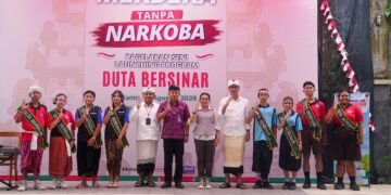 Kegiatan Duta Bersinar (Bersih Narkoba) Kecamatan Kuta Utara yang dikukuhkan dalam kegiatan “Merdeka Tanpa Narkoba” di Mie Kober Dalung, Kuta Utara, Kamis (27/8/2026). -IST