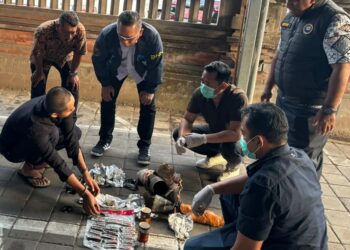Badan Narkotika Nasional Provinsi (BNNP) Bali mengungkap kasus peredaran narkotika di Jalan Taman Pancing. -IST