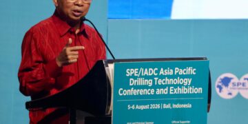 Gubernur Bali Wayan Koster saat membuka The SPE/IADC Asia Pacific Drilling Technology Conference and Exhibition (APDT) 2026. -IST