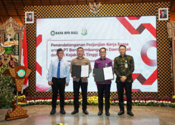 Perjanjian Kerja Sama antara PT Bank Pembangunan Daerah Bali (Bank BPD Bali) dengan Kejaksaan Tinggi Bali. -IST