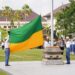 Anggota Pasukan Pengibar Bendera Pusaka (Paskibraka) Kabupaten Badung saat berlatih. -BALITOPIK.COM