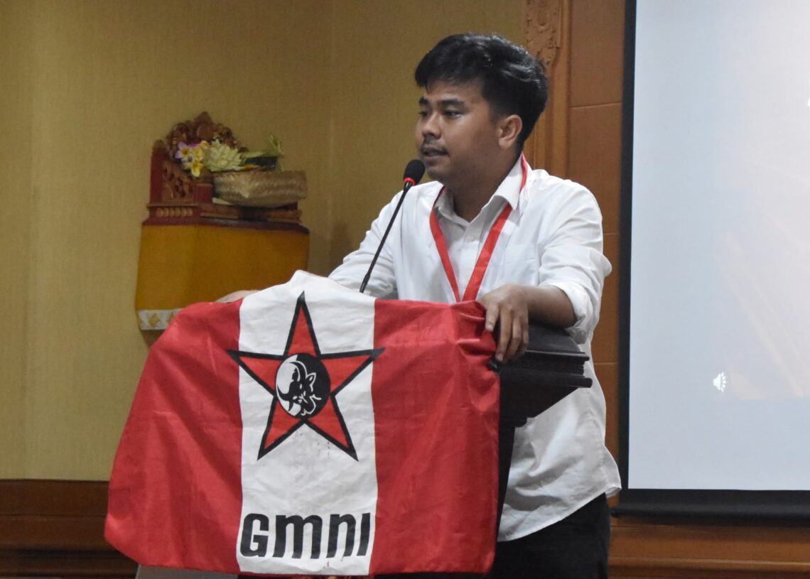 Sekretaris Bidang Organisasi DPC GMNI Denpasar, Agripa Tri Fosa Sianipar. -IST
