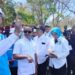 Menteri Energi dan Sumber Daya Mineral (ESDM) Bahlil Lahadalia dan Wayan Koster mendampingi Presiden Prabowo Subianto saat peluncuran program PLTS 100 GWp di Kabupaten Jembrana. -IST