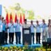 Presiden Prabowo Subianto saat meluncurkan Program Pembangkit Listrik Tenaga Surya (PLTS) 100 gigawatt peak (GWp) di Jembrana. -IST