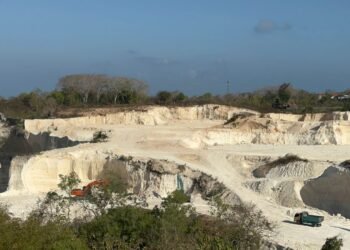 Potret pertambangan di kawasan Kampial, Nusa Dua, Kabupaten Badung. -IST