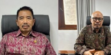 Ketua dan Sekretaris Komisi I DPRD Bali, I Nyoman Budiutama (kiri) dan I Nyoman Oka Antara. -IST